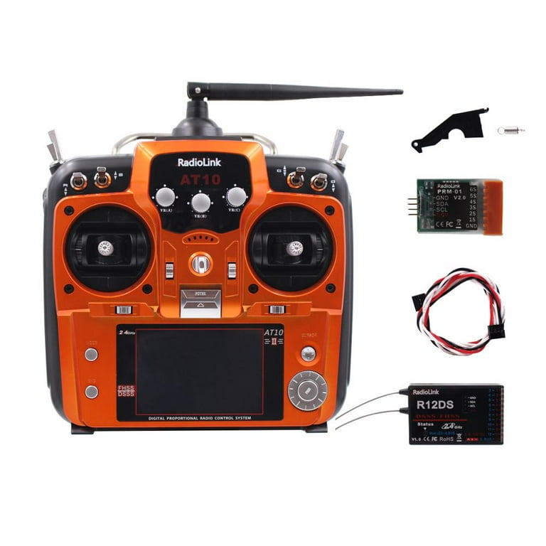RadioLink AT10 II 2.4Ghz 12CH Transmitter With R12DS Receiver PRM