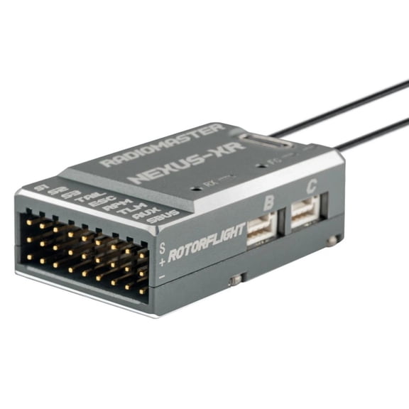 RadioMaster Nexus-XR Rotorflight Helicopter 2.4GHz Receiver Gyro (Grey)
