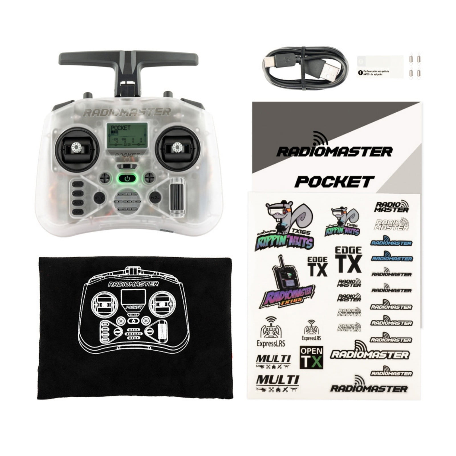 RadioMaster Pocket RC Transmitter – Compact 2.4GHz FPV Radio Controller ...