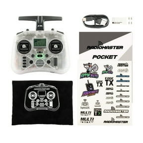RadioMaster Pocket RC Transmitter – Compact 2.4GHz FPV Radio Controller with ELRS & CC2500 Protocols, EdgeTX System, Hall Sensor Gimbals & Nano Module Bay