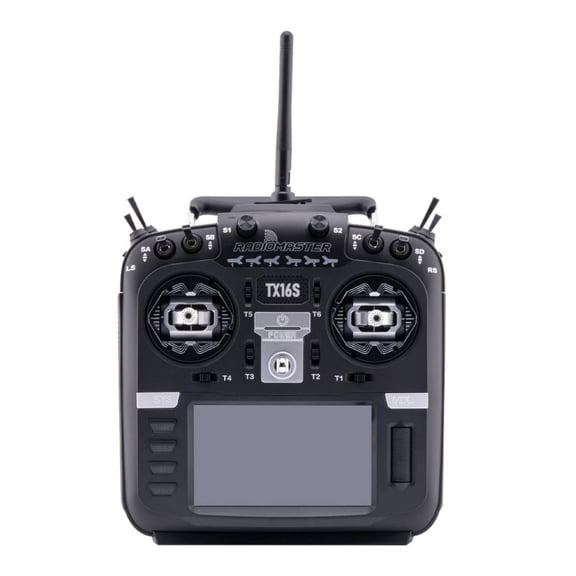 RadioMaster TX16S Mark II FPV Radio Controller – ELRS & 4IN1 Multiprotocol RC Transmitter with EdgeTX, 4.3” IPS Touchscreen & Hall Sensor Gimbals (Black)
