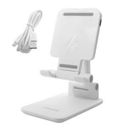 RadioShack 10W Phone Holder Wireless Charger   Adjustable Height, Qi-Enabled Charging, Fast 10W Output