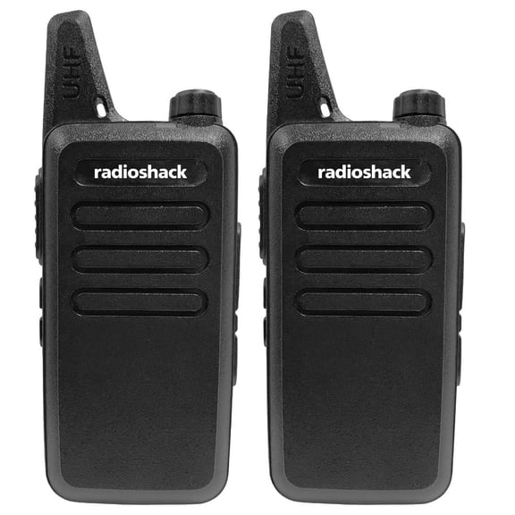 RadioShack 12km Two-Way Radios Long-Range Communication Walkie Talkies (Pair) 2102000