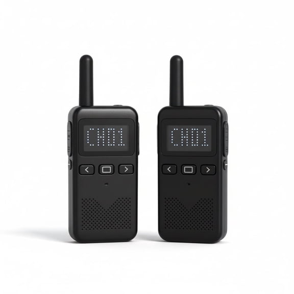 RadioShack 12km Two-Way Radios with Rechargeable Battery and Display (2-Pack) 2102000
