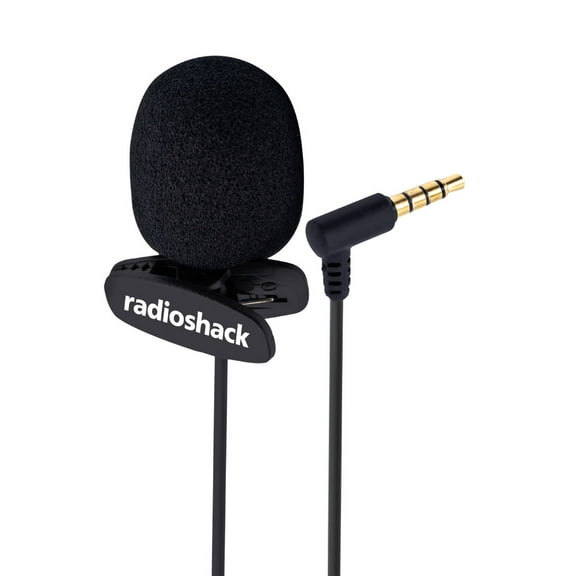 RadioShack 3.5mm Jack Smartphone Microphone - Omnidirectional, Capacitive, 1.5m Cable