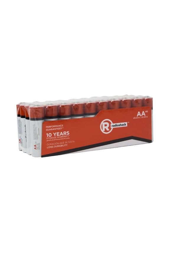 40 Pack Alkaline Batteries AA