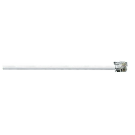 RadioShack - 6-Foot (1.82m) Telephone Line Cord - 4 Pin - Modular - White