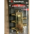thumbnail image 1 of RadioShack - 75-Ohm Coaxial 4-Way Splitter - DC Pass Through - Gold Plated, 1 of 3