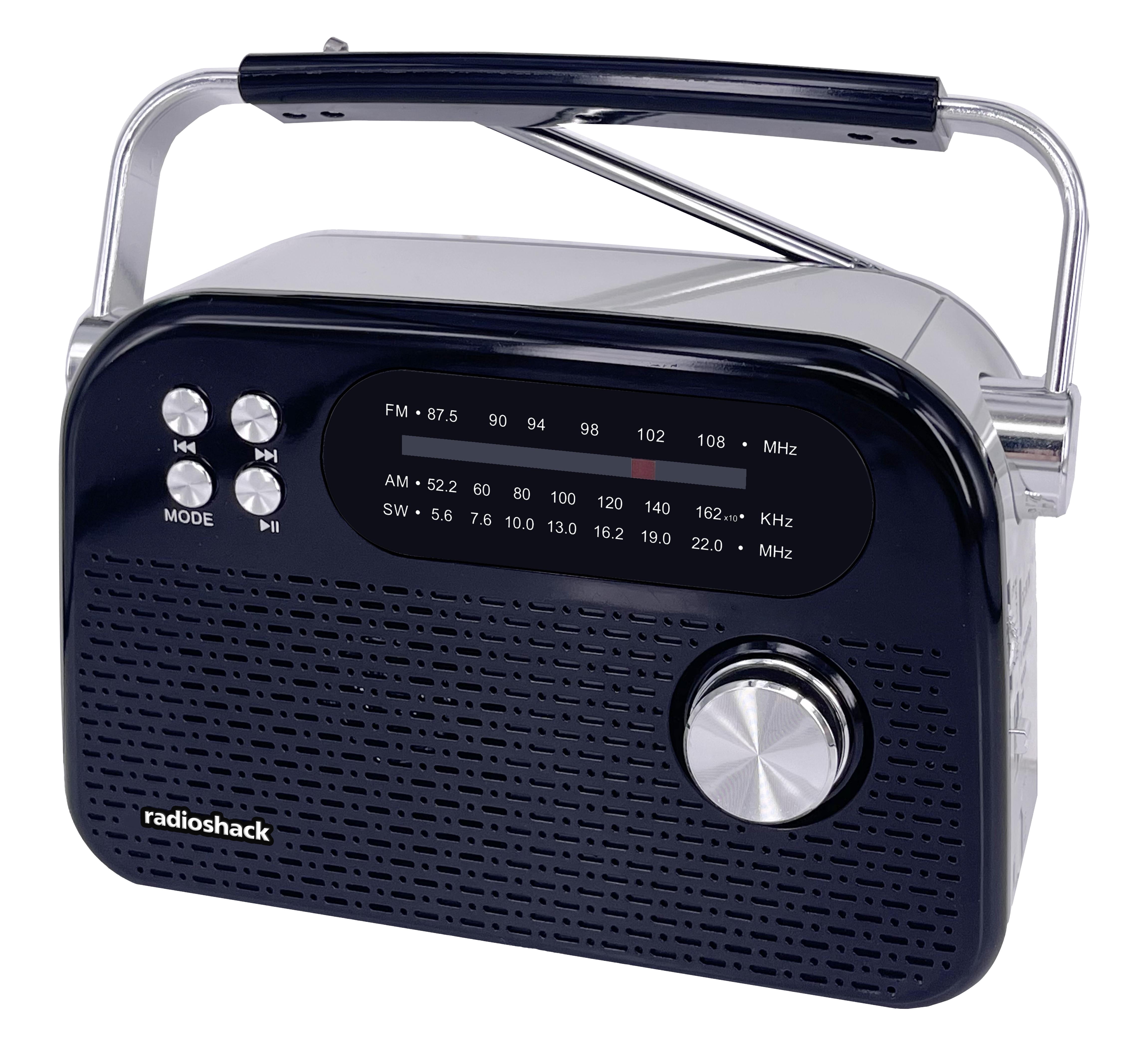 RadioShack Vintage Radio with AM FM SW Bluetooth USB TF ports portable ...