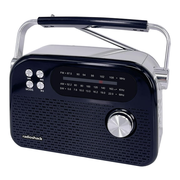 RadioShack AM/FM/SW 3-Band Vintage Radio with Bluetooth function and USB/TF ports