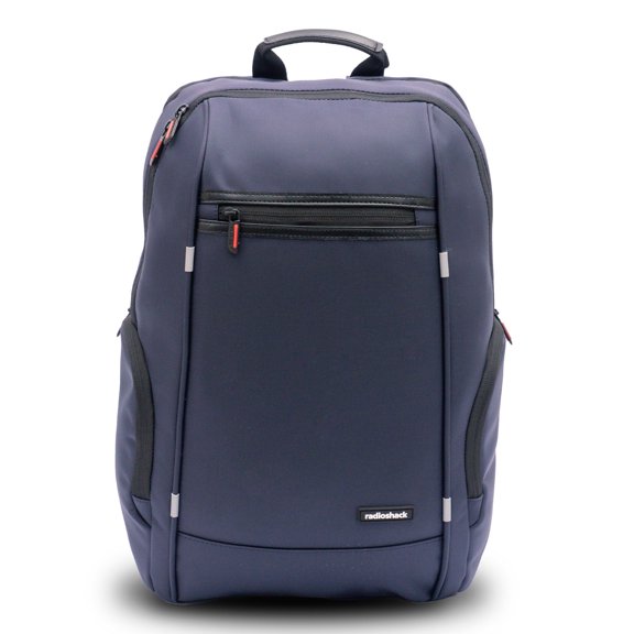 RadioShack Blue 15.6" Laptop Backpack, Men's and Women's Backpack with Secure Laptop Compartment Provides Easy Organization and Transportation for Laptops up to 15.6", Tablets, and More