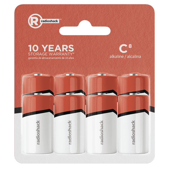 RadioShack C Alkaline Batteries (8Pack)