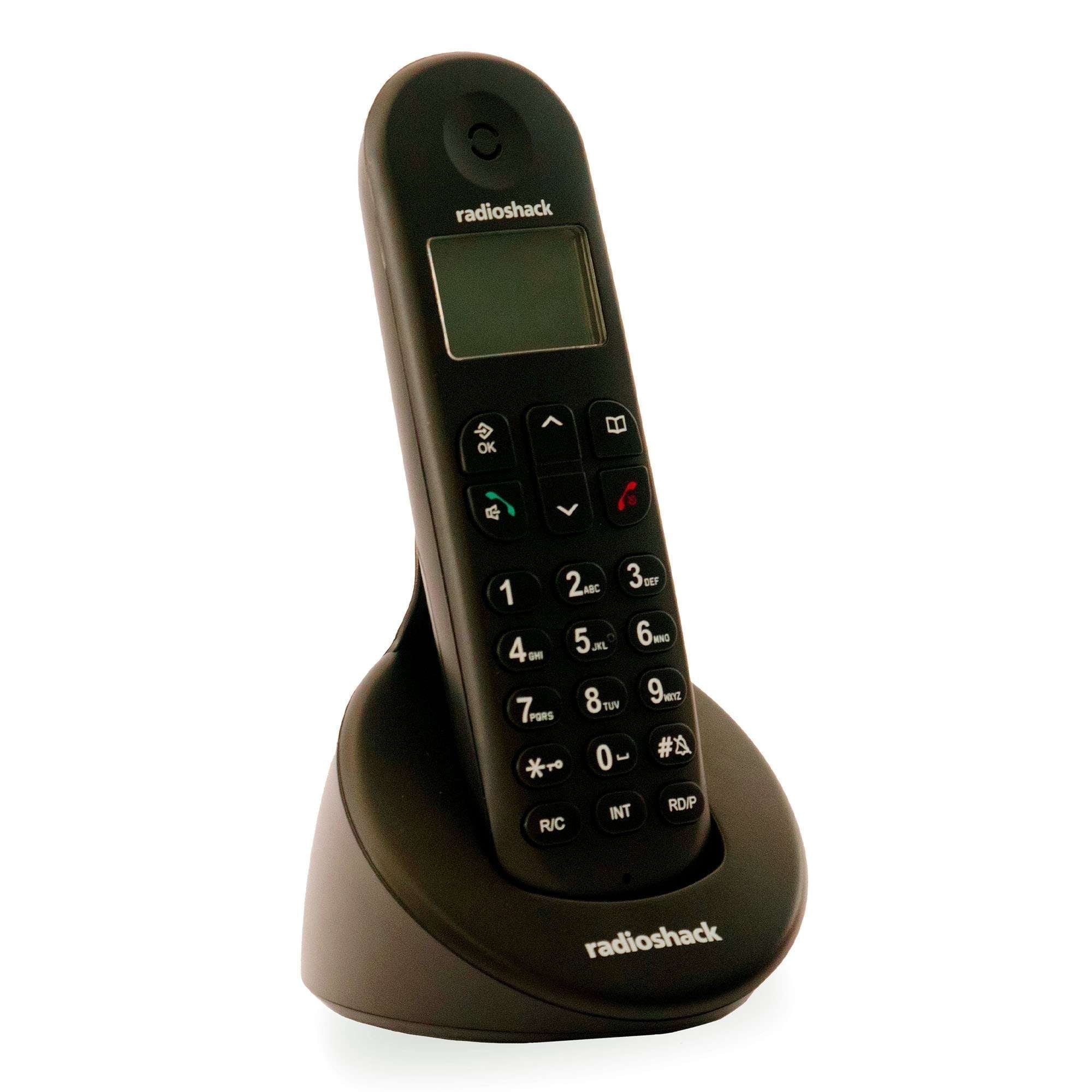 RadioShack Cordless Phone With Base, Landline with Caller ID and Phone Book Memory for Home or Office, Multiple Ring Tones for Customizable Notifications