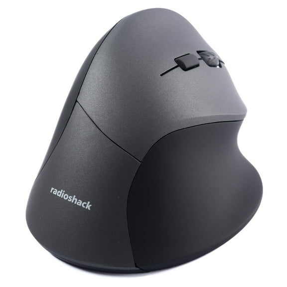 RadioShack Ergonomic Wireless Bluetooth Dual-Mode Mouse (Black & Gray)
