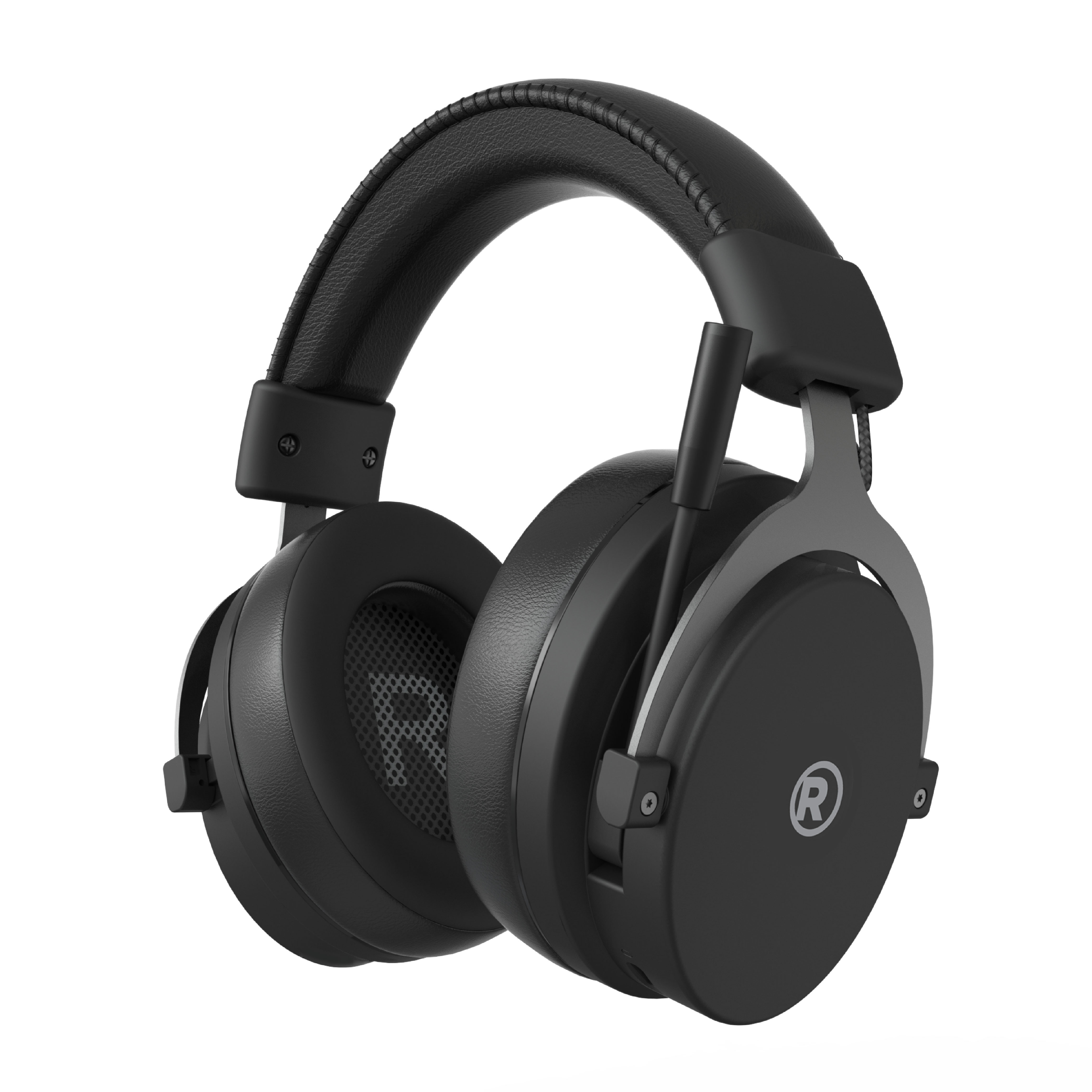 RadioShack Gaming Wireless Headphones – 50mm Drivers, Dual Mode Bluetooth 5.3 + 2.4GHz, 500mAh Battery, 20Hz–20kHz Frequency, Sleek Black Design