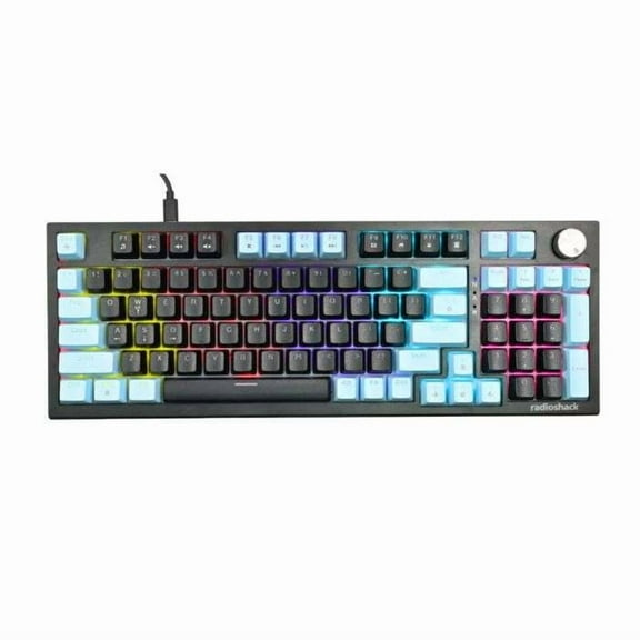 RadioShack Mechanical Wired Gaming Keyboard 96 Keys with Rainbow light