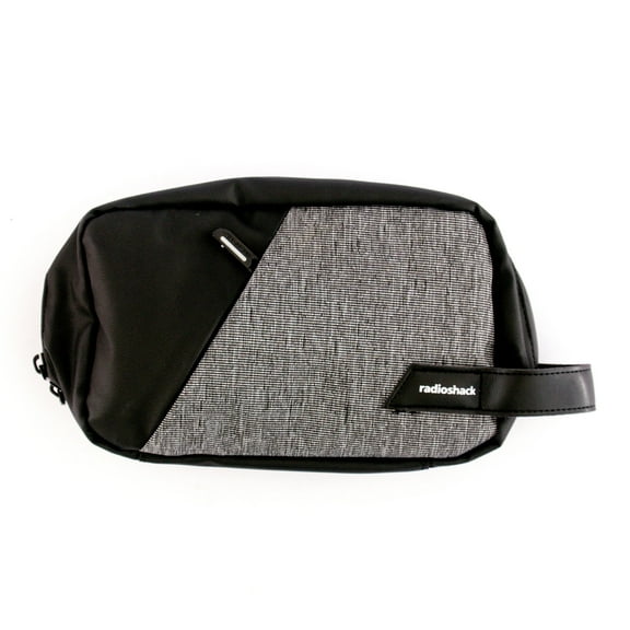 RadioShack Medium Cable Organizer Travel Case, Storage Organizer for Smartphones, Chargers, Earphones, Cables, and More, Gray