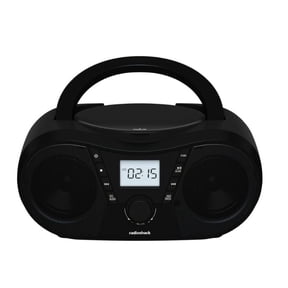 RadioShack Portable CD Player Boombox, Bluetooth, FM Radio, USB & AUX, Remote Control 1402010