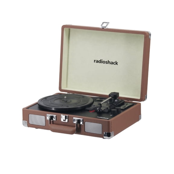 RadioShack Portable Suitcase Turntable with Bluetooth