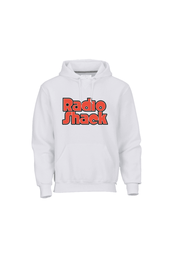 Official Retro Hoodie Unisex, 50% Upcycled Cotton, 50% Recycled Poly, Drawstrings & Pocket – White-Size L