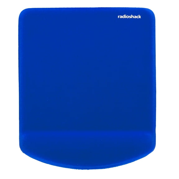 RadioShack Square Gel Mouse Pad with Wrist Rest, Ergonomic Office Mouse Pad for Desk Offers Improved Support, Accuracy and Responsiveness for Work, Gaming, and More, Blue