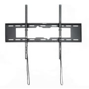 RadioShack TV Rack 50-90 Inches Black - VESA 800x600, 50KG Capacity, Tilt +0 -8 , Easy-Grip Knobs, Spring Lock