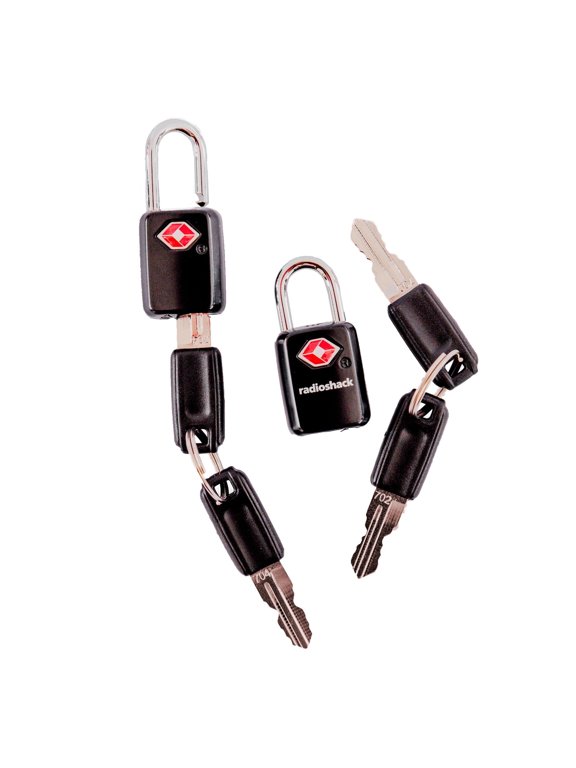 Two Pack TSA Locks for Luggage, Locks with Keys for Easy Added Security in Airports, Gyms, and More