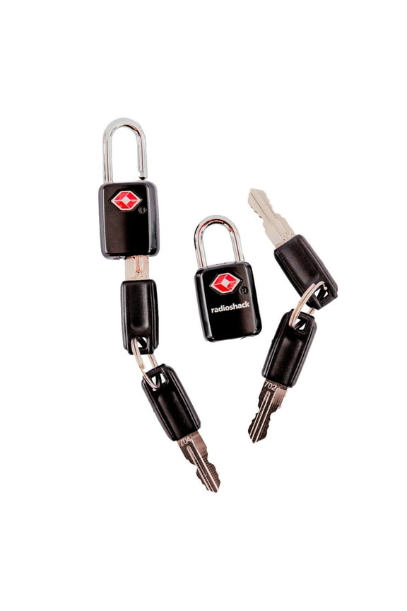 Two Pack TSA Locks for Luggage, Locks with Keys for Easy Added Security in Airports, Gyms, and More