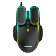RadioShack Wired RGB Gaming Mouse   1200 DPI, 7 Buttons, 5 RGB Light Modes, Optical Sensor, 1.4m Cable