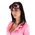 thumbnail image 1 of Radioactive Aviator Adult Costume Goggles Pink, 1 of 4