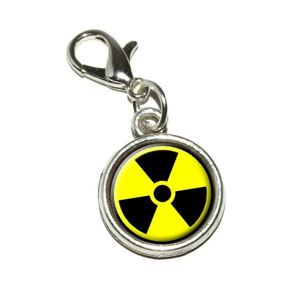 Radioactive Nuclear Warning Symbol Bracelet Charm