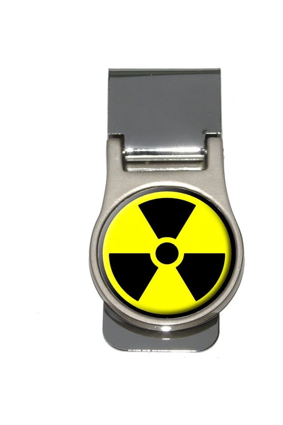 Radioactive Nuclear Warning Symbol Money Clip