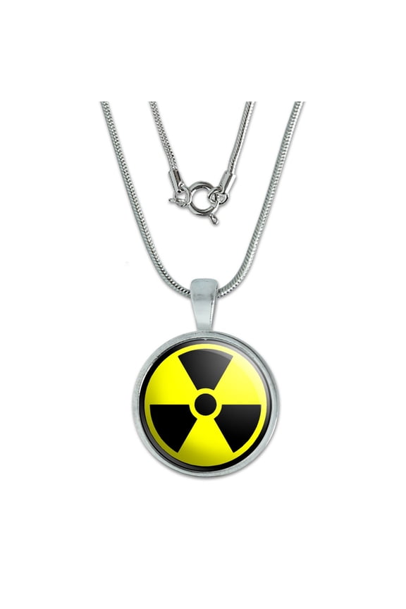 Radioactive Nuclear Warning Symbol Small Pendant
