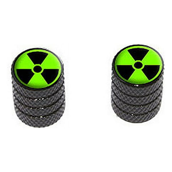 Radioactive on Green - Bike Valve Stem Caps