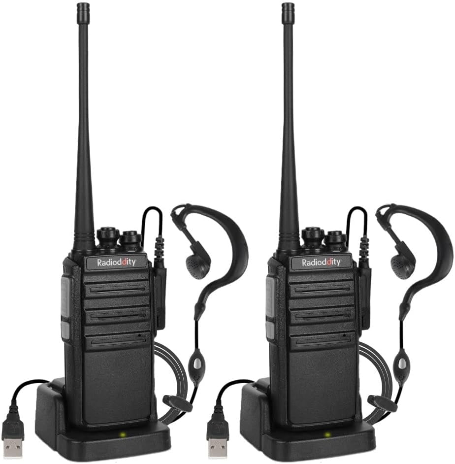 Radioddity GA2S Long Range Walkie Talkies (2 Pack) UHF Two Way Radio for Adults