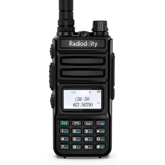 Radioddity GM-30 GMRS Handheld Radio, 5W Long Range Two Way Radio, GMRS Repeater Capable, with Dual Band NOAA Scanner & Receiver, USB Rechargeable, 250 CH, SYNC, VOX