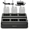 thumbnail image 1 of Radioddity GM-30 GMRS Handheld Radio Six-Way Charger Multi-Unit Charger Station, Compatible for BL-13UV TD-H5 P15UV UV-88 RT-85 GM-15 Battery, 1 Set, 1 of 7