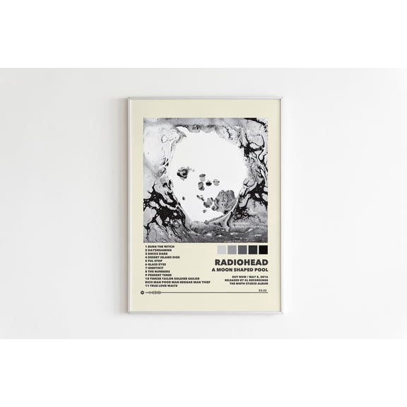 Radiohead A Moon Shaped Pool Album Cover Poster Wall Art Print