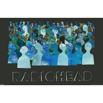 Radiohead - Blue Crowd Silhouettes Wall Poster, 22.375" x 34"