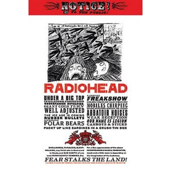 Radiohead - Fear Notice Poster (24 x 36)