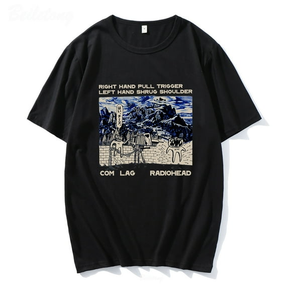 Radiohead Graphic T-Shirt - Unisex Retro Tees Cotton Loose Short Sleeve Casual Tops