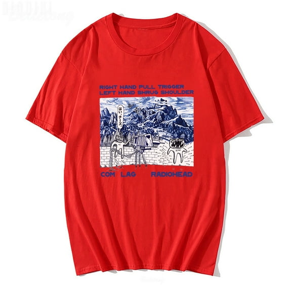 Radiohead Graphic T-Shirt - Unisex Retro Tees Cotton Loose Short Sleeve Casual Tops