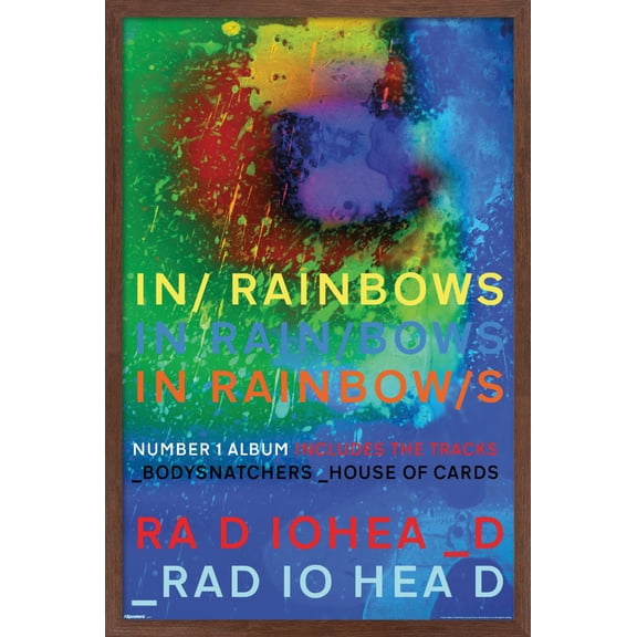 Radiohead - In Rainbows Album Art Wall Poster, 22.375" x 34" Framed