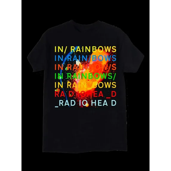 Radiohead In Rainbows Rare Fan Gift Black Unisex Band Tee Unisex T-Shirt up to size 5XL