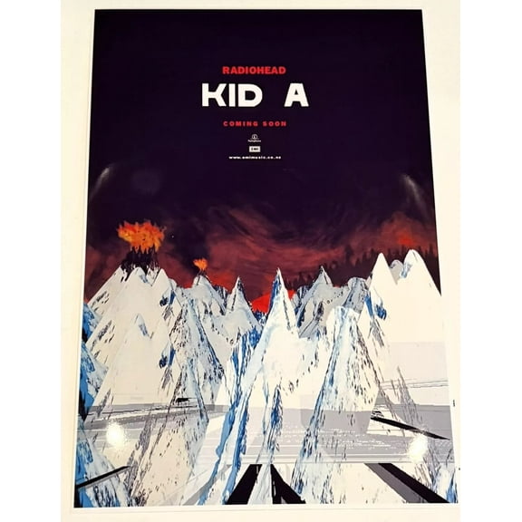 Radiohead KID A "Coming Soon" promo Poster, 19"x13" 2000 Timeline