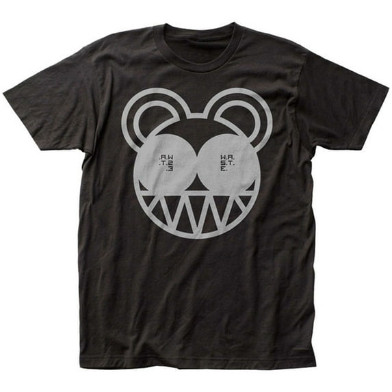 Radiohead Men's Bear Slim Fit T-shirt Large Black