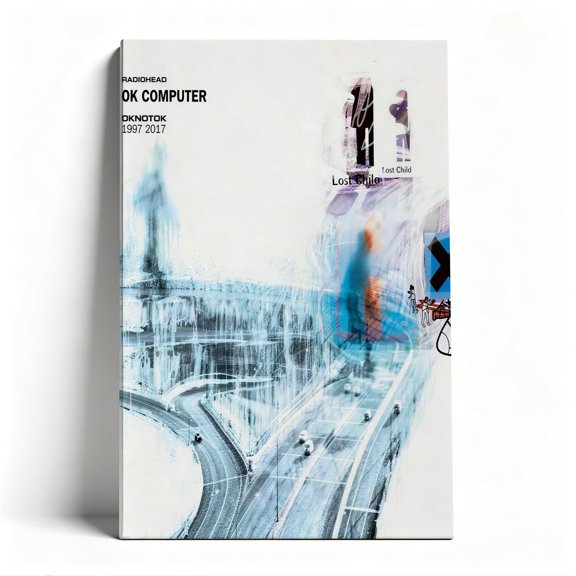 Radiohead OK Computer OKNOTOK Canvas Wall Art, Indie Rock Album Decor, Experimental Artwork for Music Lovers, Ready to Hang