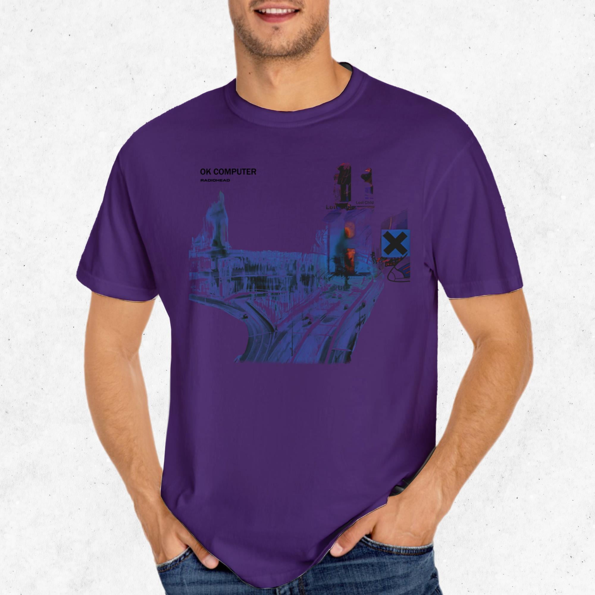 Radiohead OK Computer Retro Album Art T-Shirt Unisex All Size 