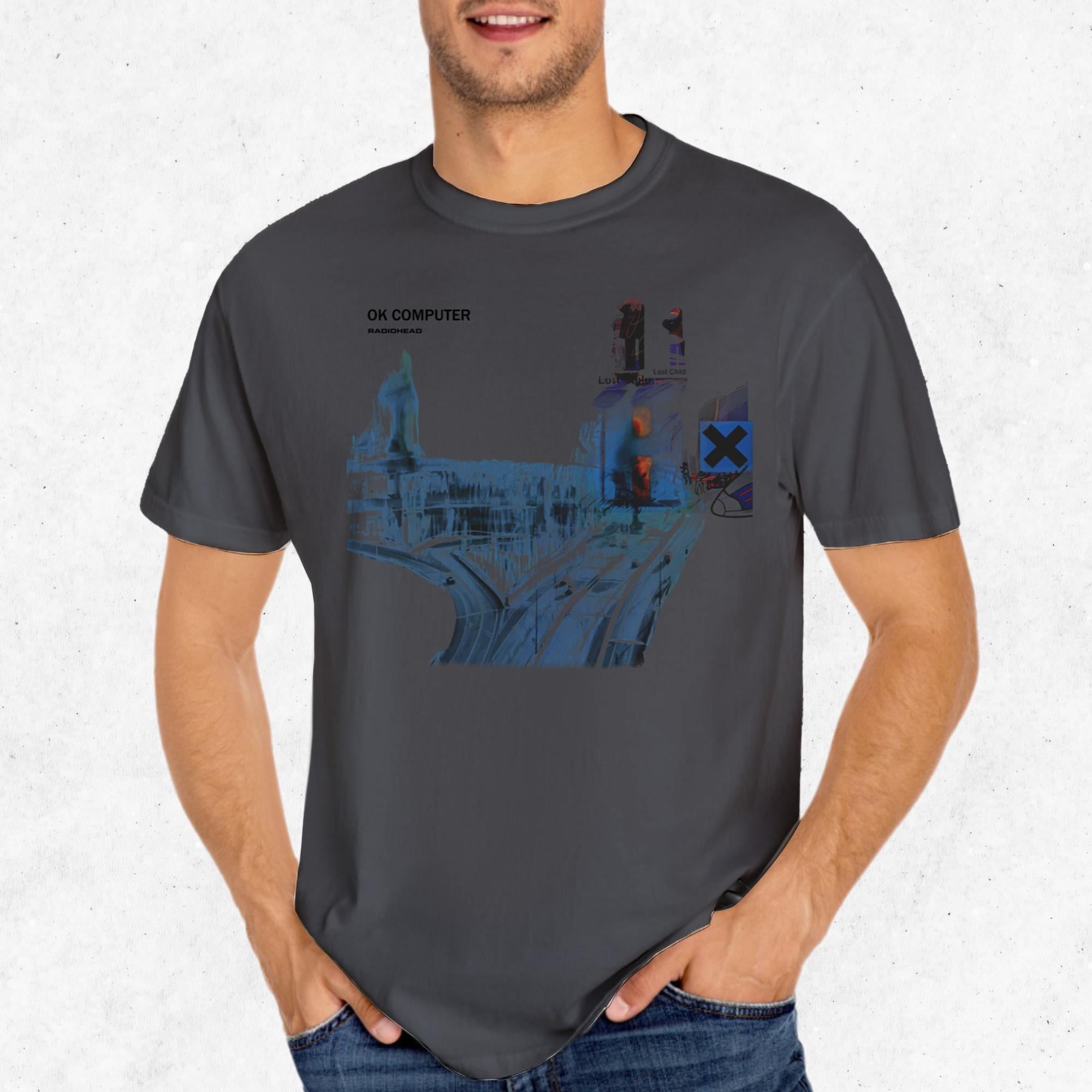 Radiohead OK Computer Retro Album Art T-Shirt Unisex All Size 