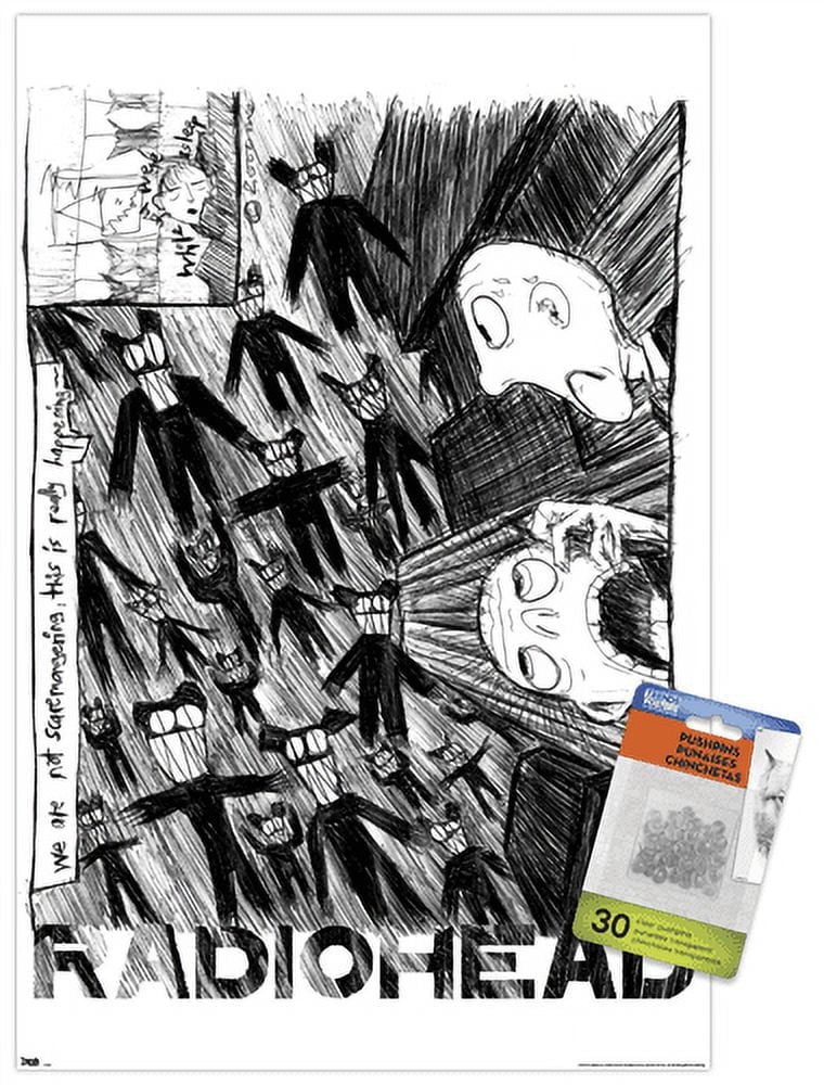 RADIOHEAD / The Giant Businessman ポスター I got this Radiohead poster but who the fuck is that guy in